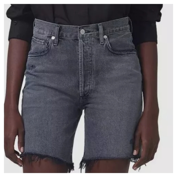 Citizens of Humanity Camilla Frayed-Hem Shorts Size 25 - Picture 1 of 8